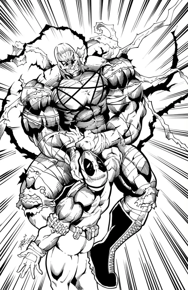 Brian's inked version of the same drawing